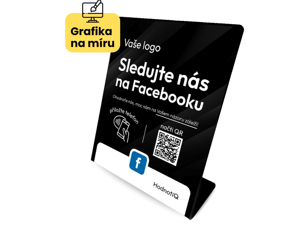 Facebook NFC stojánek Hodnotiq